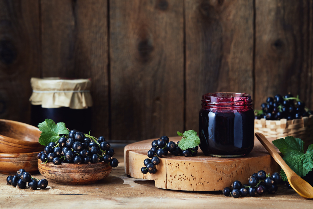 Unzählige Vorteile von schwarzer Johannisbeere, schwarzer Frucht reich an Antioxidantien